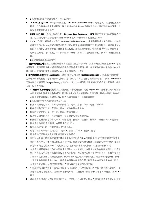 视频编辑试题答案