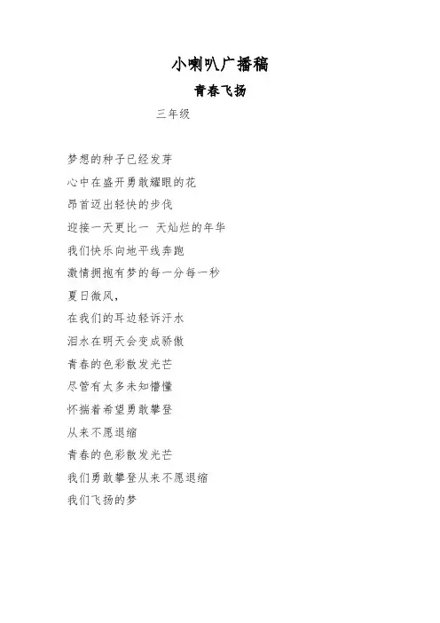 小喇叭广播