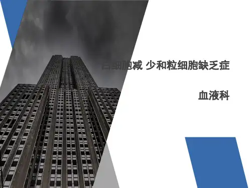 白细胞减少与粒细胞缺乏症