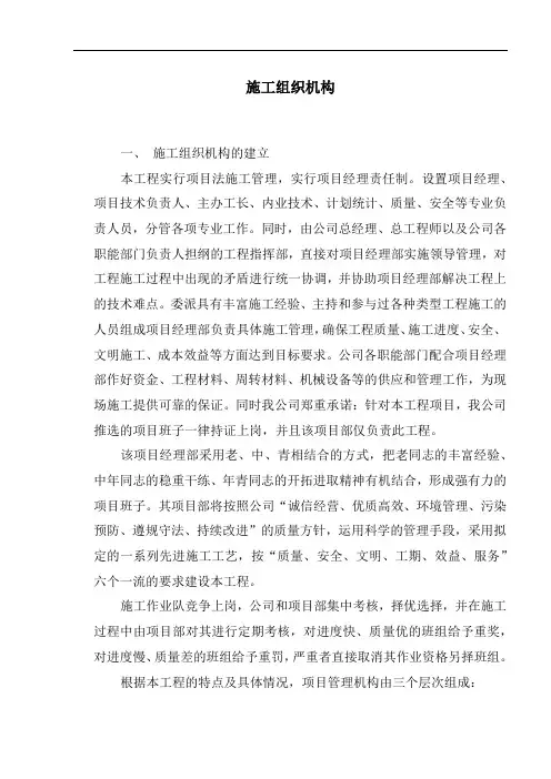 施工组织机构
