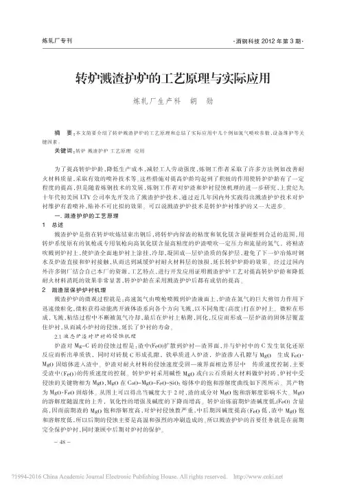 转炉溅渣护炉的工艺原理与实际应用_胡勋