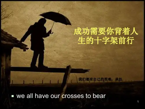 成功需要你背着人生的十字架PPT课件