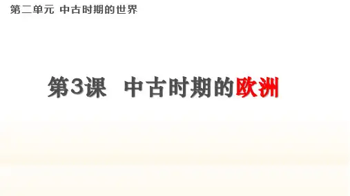 《中古时期的欧洲》1