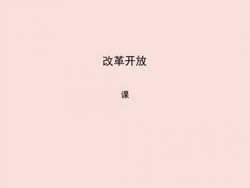 人教版历史课件：《改革开放》PPT30