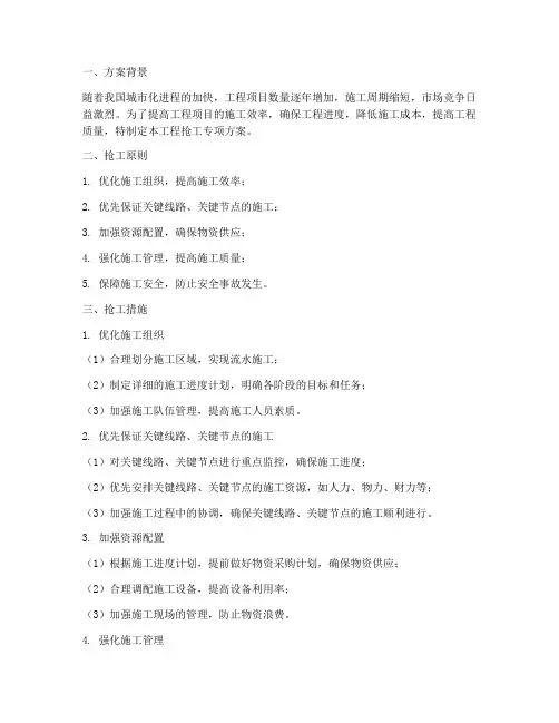 工程抢工专项方案