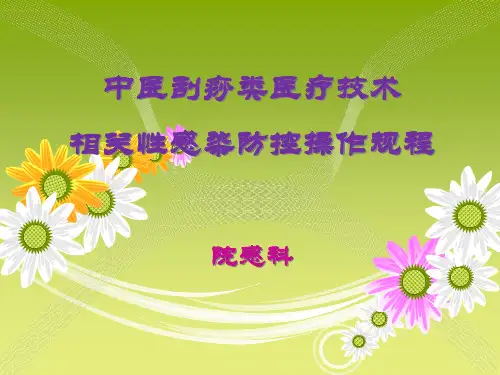中医刮痧类技术相关性感染防控操作规程课件