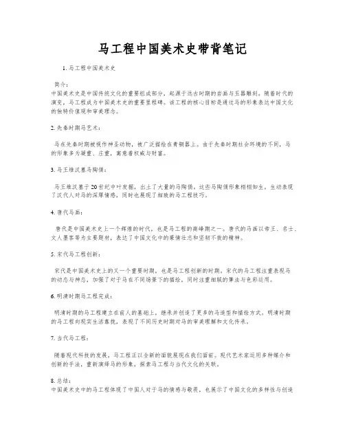 马工程中国美术史带背笔记