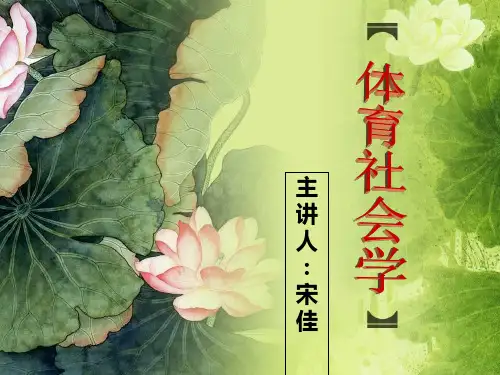 第二章 体育运动的社会分层、流动与控制