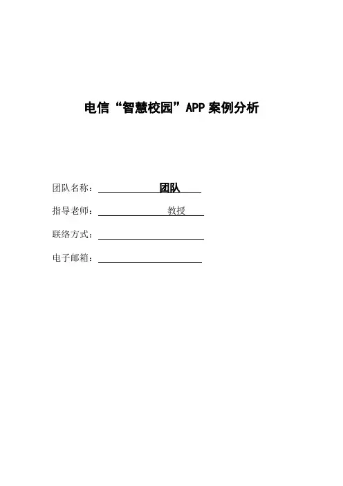 商业案例分析模板