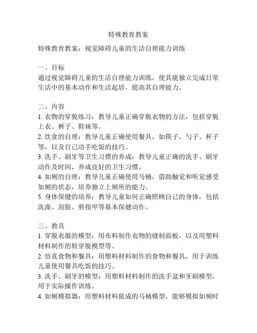 特殊教育教案
