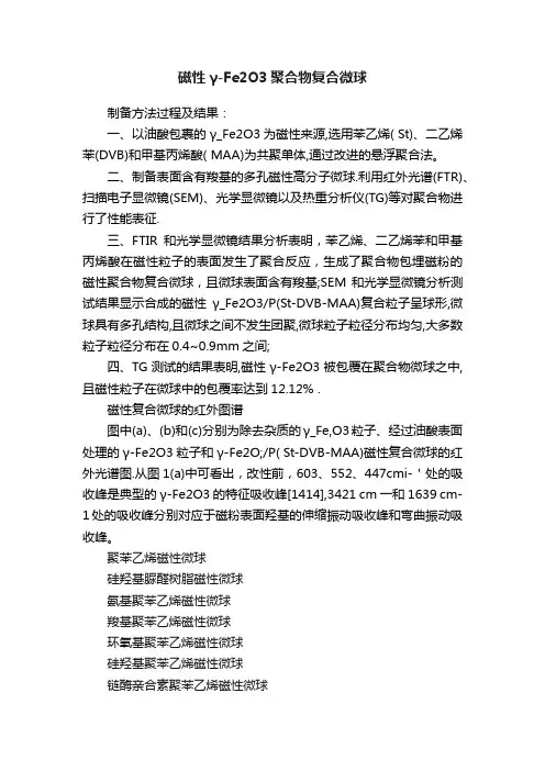 磁性γ-Fe2O3聚合物复合微球