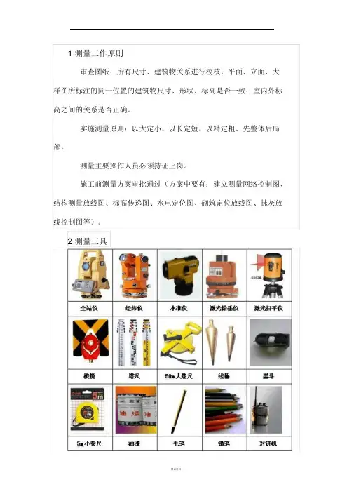 测量放线施工图解