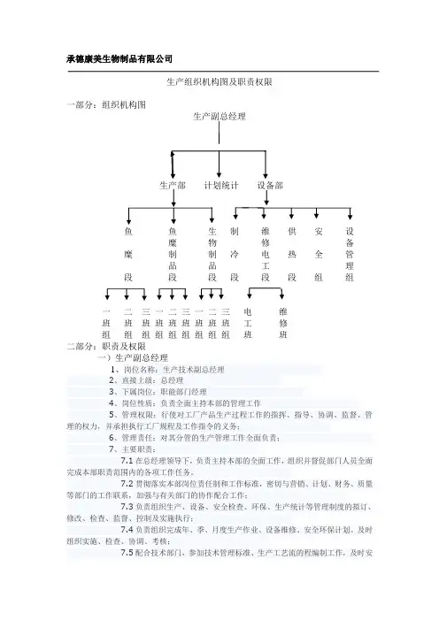 新的组织架构图及职责