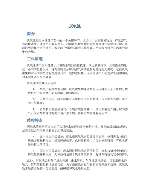 厌氧池_精品文档