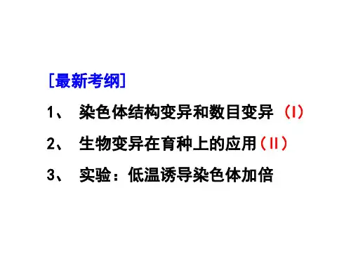 染色体变异