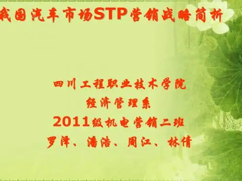 我国汽车市场STP营销战略简析