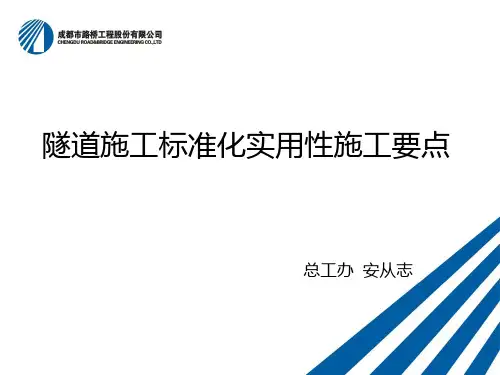 隧道标准化实用性施工要点