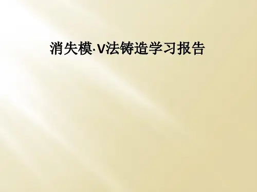消失模·V法铸造学习报告