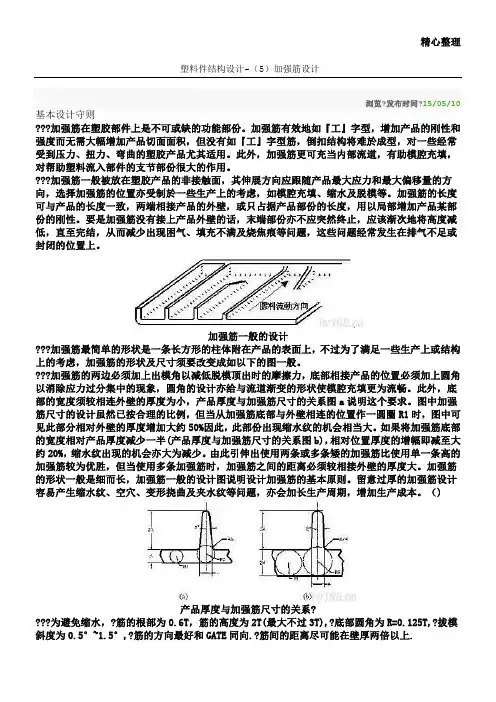 塑料件结构设计5-加强筋设计