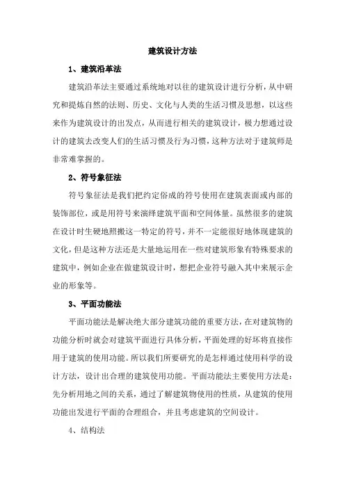 建筑设计方法