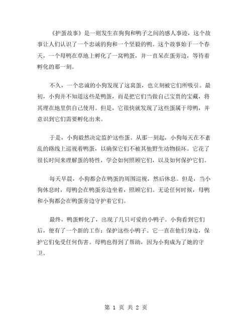 护蛋故事作文范文