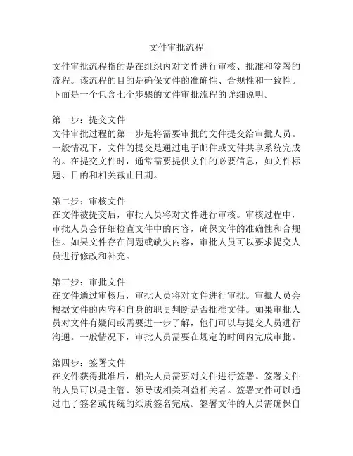 文件审批流程