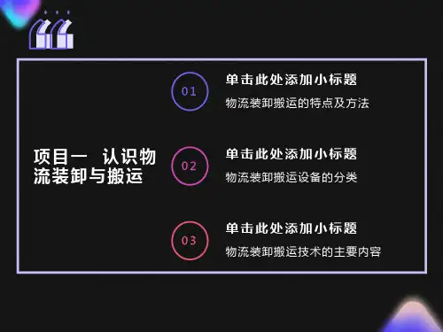 装卸搬运设备与技术