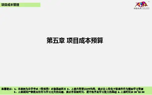 项目成本预算
