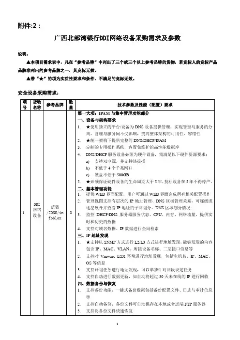 第三章项目需求-广西北部湾银行