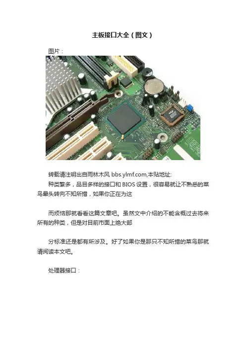 主板接口大全（图文）
