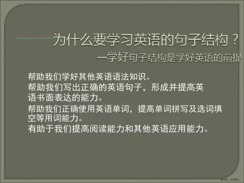 英语语法入门句子结构.课件