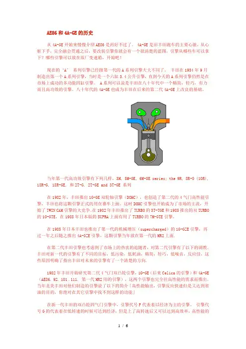 丰田八十年代经典跑车AE86和4A-GE的历史