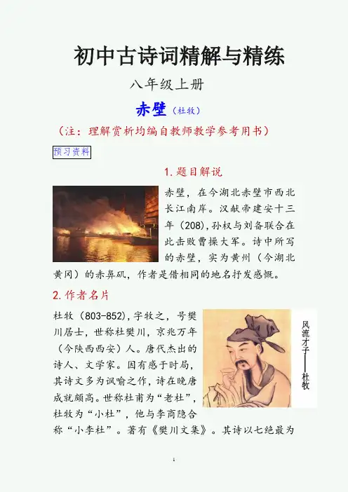 赤壁 精解与精练(中考试题大全)