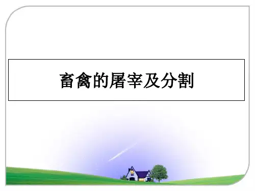 最新畜禽的屠宰及分割课件ppt