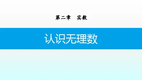 北师大版数学八年级上册课件：2.1 认识无理数(共13张PPT)
