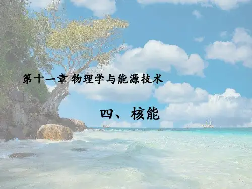 教科初中物理九下《11.4 核能》PPT课件