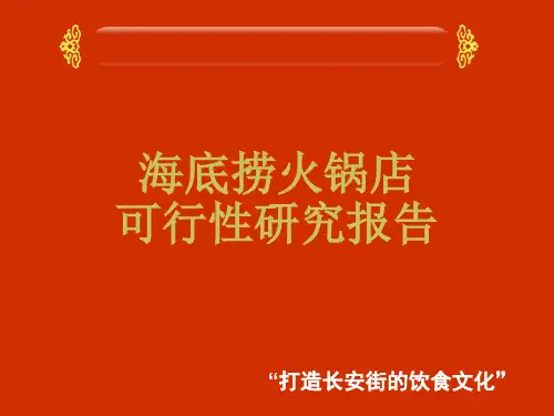 海底捞火锅店可行性研究报告