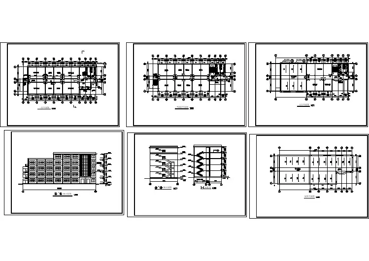 某地学校教学楼cad建筑施工图