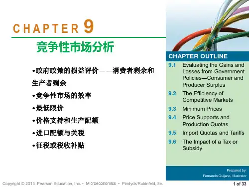 微观经济学第9章复习ppt