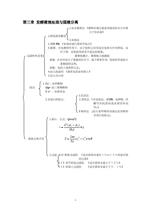生物工程下游技术知识要点(总复习).pdf