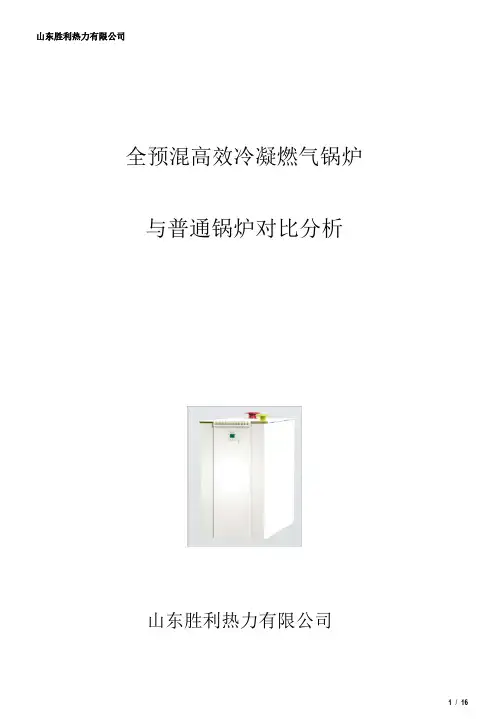 冷凝燃气锅炉技术对比分析