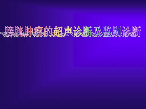 膀胱肿瘤的超声诊断及鉴别诊断