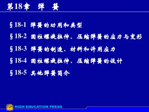 压缩弹簧的特性曲线特性曲线