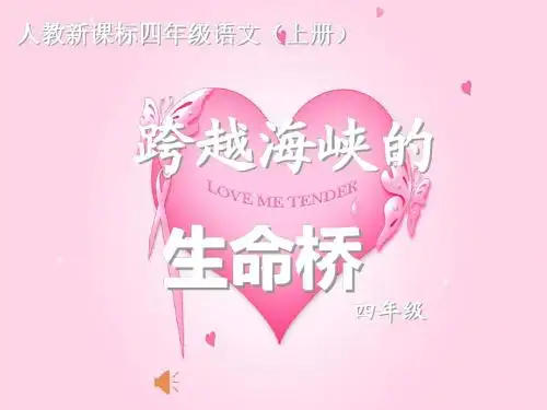 跨越海峡的生命桥PPT课件(完整)