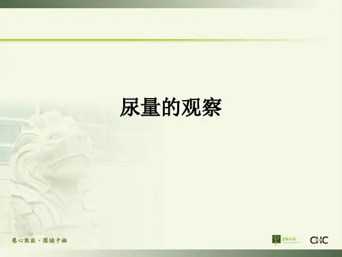 尿量的观察ppt课件