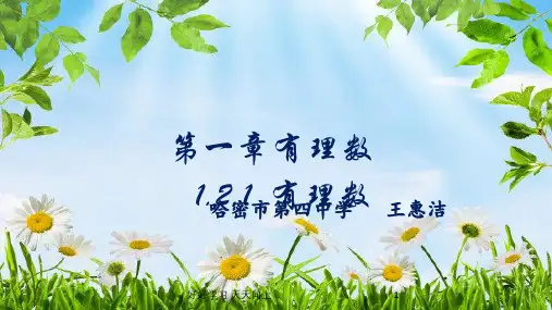 七年级初一数学上册人教版 有理数 名师教学PPT课件(1)