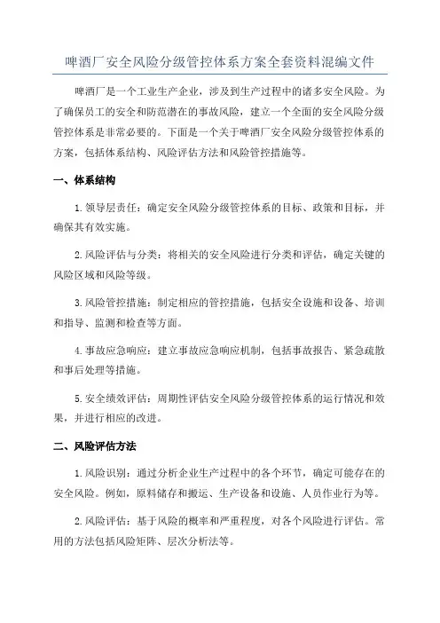 啤酒厂安全风险分级管控体系方案全套资料混编文件