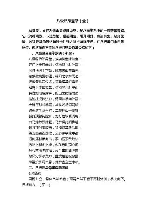 八极贴身靠拳（全）