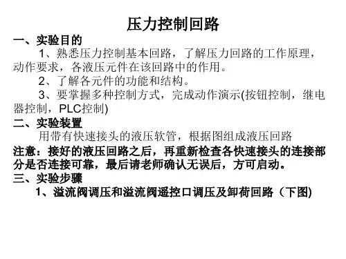 压力控制回路