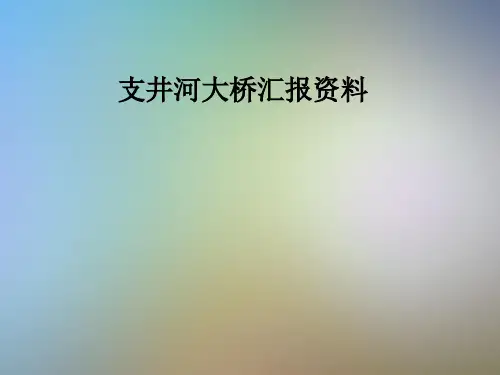 支井河大桥汇报资料